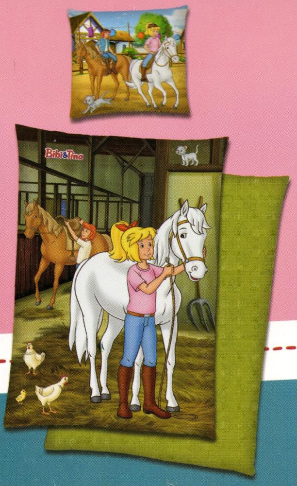 Bettwäsche Bibi und Tina - Pferde im Stall